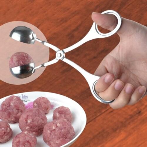 Convenient Tools Meatball Maker Stainless Steel Meatball Clip Rapid Prototyping Fish Rice Ball Maker Mold Kitchen Accessories