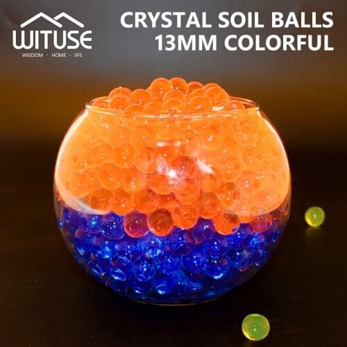 WITUSE 6000pcs Multicolors Plant Flower Jelly Crystal Soil Mud Water Pearls Vase Soil Gel Beads Balls Bead Wedding Decoration