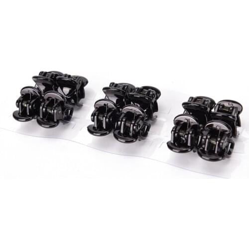 High Quality 12 Pcs Black Plastic Mini Girls Women Lady Hairpins Hairclips Claws Headband Headwear