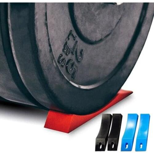 Iron Wedge 1 Pair Deadlift Bar Jack Alternative for Efficiently Load and Unload Weight Plates Ideal Strength Fitness Training