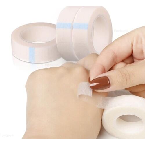 1Roll False Eyelash Extension Grafting Isolation Tape Breathable Easy To Tear Prevent Allergy Medical Lint PE Adhesive Band Tool