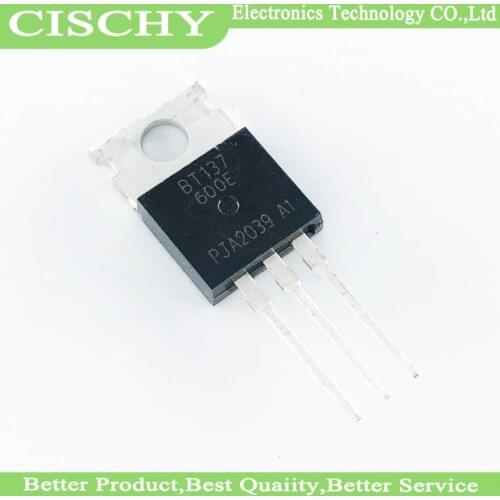 10pcs BT137-600E TO220 BT137-600 TO-220 BT137 137-600 137-600E 8A/600V