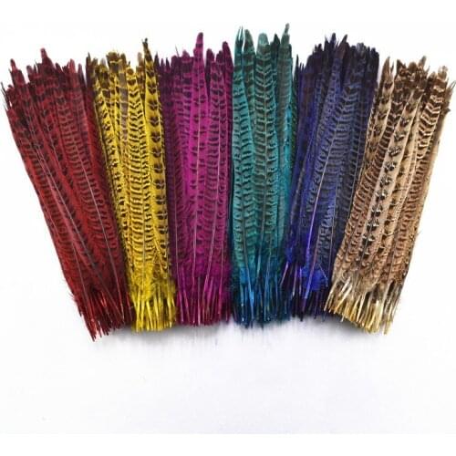 10Pcs/Lot Female Pheasant Tail Feathers 25-30CM/10-12" Natural Pheasant Feathers for Crafts Wedding Feathers Decoration Plumas