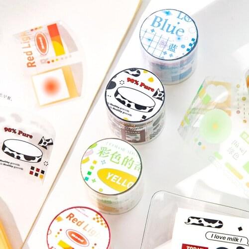6 PCS/LOT colorful paradise series paper decorative tape PET tape
