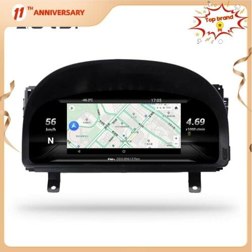 Car LCD Cluster instrument HD multimedia dashboard Modification For Toyota Alphard 20S Vellfire 2007 - 14 GPS navigation player