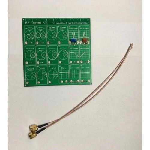 Free shipping RF Demo Kit For NanoVNA VNA RF Test board Vector Network Test Filter / Attenuator