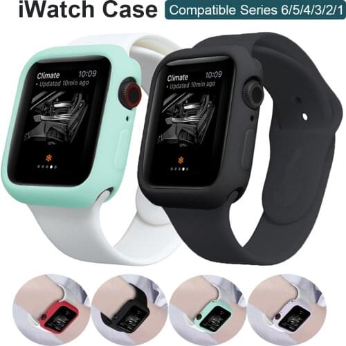 Cover For Apple Watch case 44mm 40mm 38mm 42mm bumper Screen Protector Scratch Shockproof Accessories iwatch series 6 SE 5 4 3 2