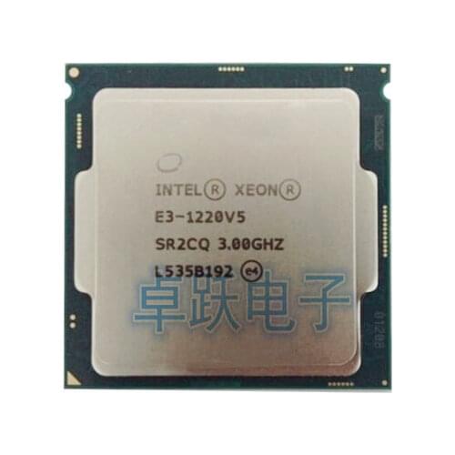 Intel E3-1220V5 3.00GHZ Quad-Core 8MB SmartCache E3-1220 V5 DDR4 2133MHz DDR3L 1600MHz FCLGA1151 TPD 80W free shipping