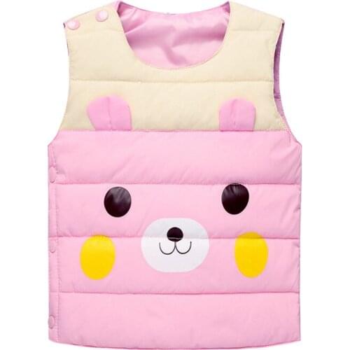 Kids Winter Clothes Bear Childrens Down Vest Mens and Womens Baby Down Vest Baby Vest Toddler Girl Vest