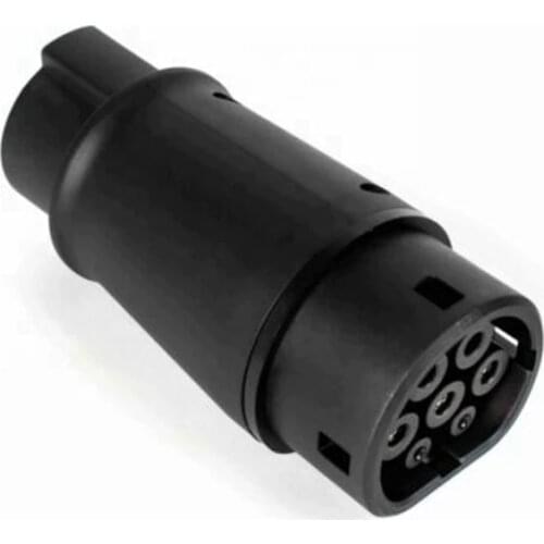 Duosida j1772 32A connector black plug Type 1 to Type2 Electric Vehicle Charger ev adapter for car charging