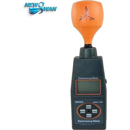 EMF829 Professional Digital Electrosmog Meter Portable Agnetic High Frequency Field Intensity Meter Indicator EMF Tester Pac