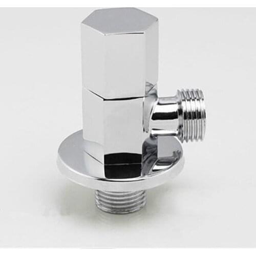 European copper chrome home improvement building materials plumbing bathroom hardware accessories triangle valve faucet angle va
