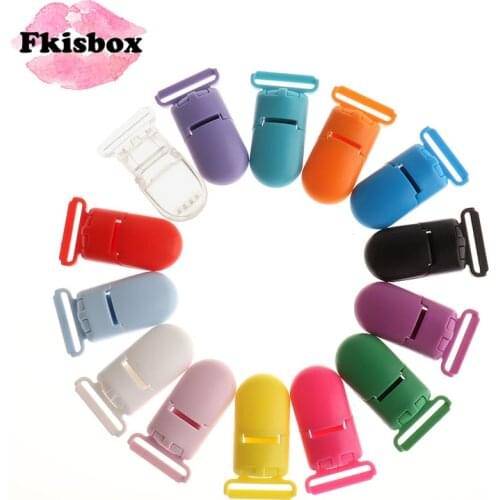 Fkisbox 50pc Plastic Baby Pacifier Clips Babies Soother Nipple Holder Accessories Newborn Infant Teething Teether Jewelry Making