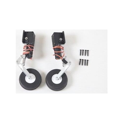 FMS 70mm Ducted Fan EDF Yak-130 Yak130 V2 Main Landing Gear System with 2 Retracts RC Airplane Model Plane Spare Parts