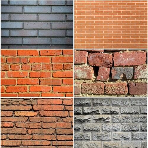 Red Brick Concrete Photos Backdrop Studio Photography Background Art Prop Decor