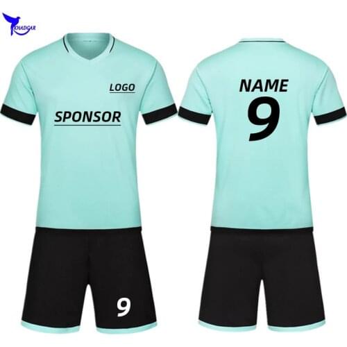 Customize Kids Boys Girls Short Sleeve Soccer Jerseys Set Men Women Children Football Clothing Futsal Uniforms Sports Tracksuits