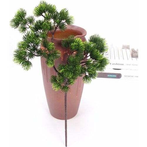 3Pcs Artificial Plastic Pine Needle Cypress Leaf Pine Branch Home Hotel Decoration Christmas Tree Fake Pine Needle Green Plants