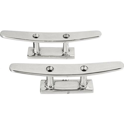 2pcs Boat Cleat 10" 316 STAINLESS STEEL MARINE MAST CLEAT