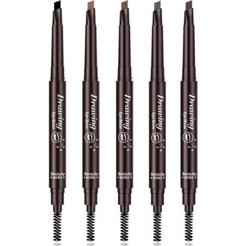 Double-end Eyebrow Pen Beauty Automatically Rotate Eyebrow Pencil Makeup Waterproof Eyebrow Enhancers