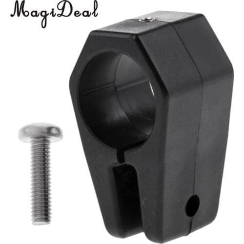 MagiDeal Bimini Top Jaw Slide Black Nylon Round Tubing Hardware Fits 1" Tube For Boats Marine