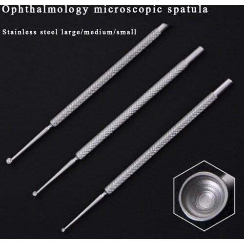 Microscopic ophthalmological instruments molluscum curette medical spatula double-headed meibomian gland surgery tool