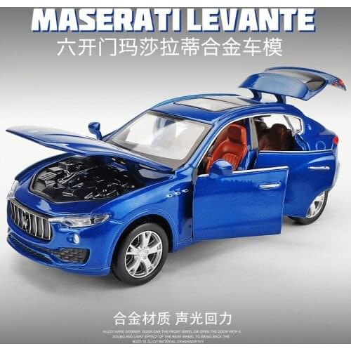 1:32 high simulation Martha Levante toy car car model sound and light pull back alloy car model childrens toy gifts