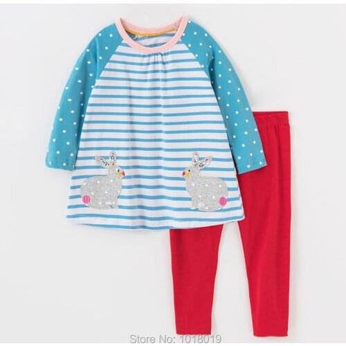 New 2020 Baby Girl Clothes Sets 100% Combed Cotton t-shirts Pants 2pc Children Suits Bebe Kids Quality Girls Long Sleeve Outfits