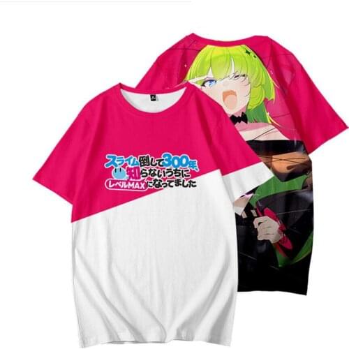 New Slime 300 Cosplay T-shirt Slime Taoshite 300-nen, Shiranai Uchi ni Level t-shirt terylene Summer Kids 3D Printing Tops Tees