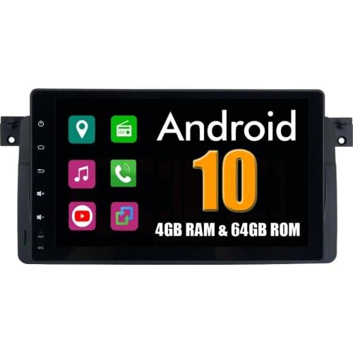 Octa Core Android 10 Car Radio for BMW 3 Series E46 M3 318i 320i 325i 328i with Stereo GPS Navigation Sat Navi NO DVD
