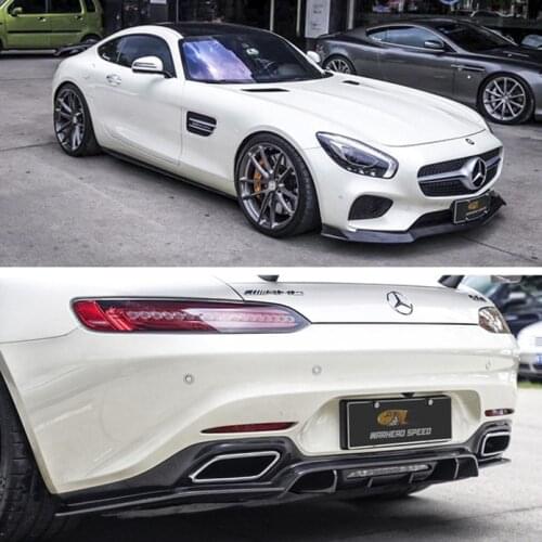 Suitable for Amg Benz Gt Refitting Paktechz Carbon Fiber Front Side Skirt and Rear Lip Perforated Tail