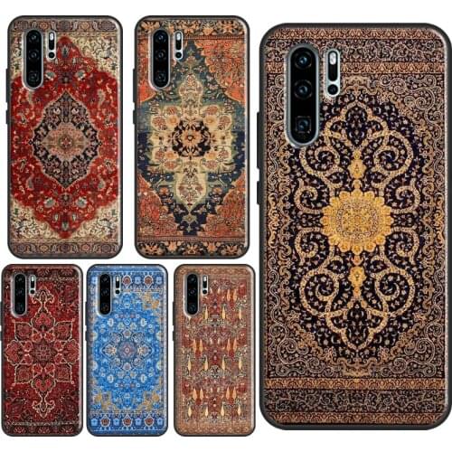 Persian Carpet Floral Pattern Case For Huawei P30 P40 P20 Pro Mate 20 10 Lite Honor 10i 20 9 8X P Smart 2019 Z Nova 5T