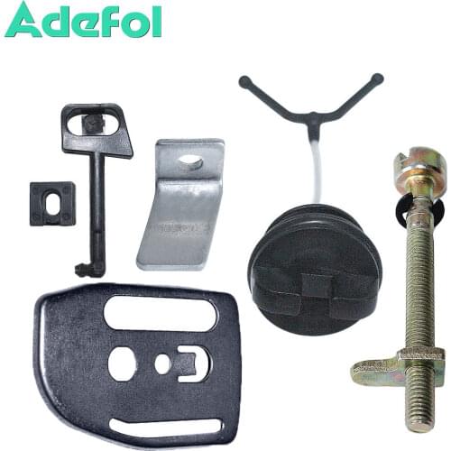 Chain Adjuster Tensioner Catcher Guide Bar Plate For Husqvarna 136 137 141 142 Choke Rod Oil Cap Chainsaw Spare Replace Part