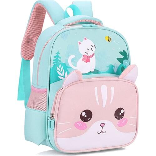 Cartoon Animal Cat backpacks Preschool waterproof Rucksack kindergarten children school bags Satchel for boys girls Mochila