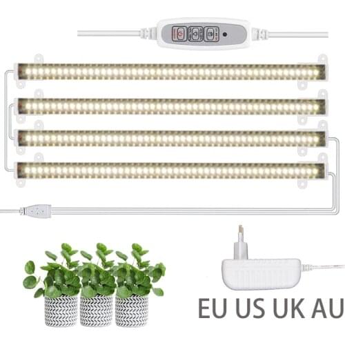 Dimmable Grow Light Strip 3pcs Full Spectrum Hydroponics Phyto Lamp For Plants Indoor Cultivation For Shelf Seedlings Led Lights