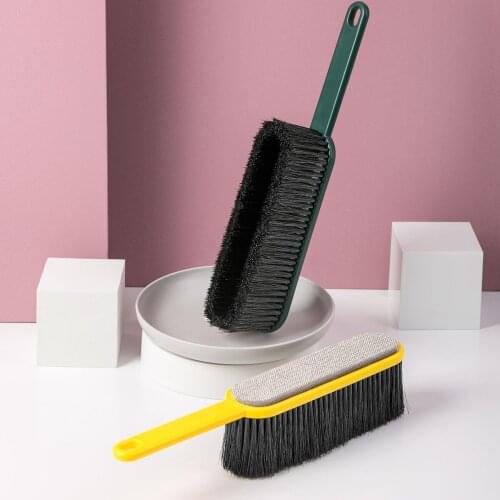 Household sweeping brush for dust removal, long-handled soft bristles, cleaning dust and hair removal brush, carpet brush