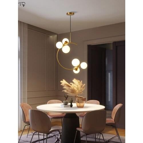 Nordic Luxury Planet Pendant Lights Modern Individual Magic Bean Suspension Luminaire Living Room Decoration Restaurant Bedroom