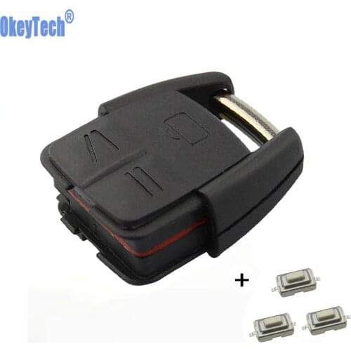 OkeyTech Replacement Car Key Stying Remote Fob Case Cover With CR2032 Battery 3PCS Switch For Opel VAUXHALL VECTRA ASTRA ZAFIRA