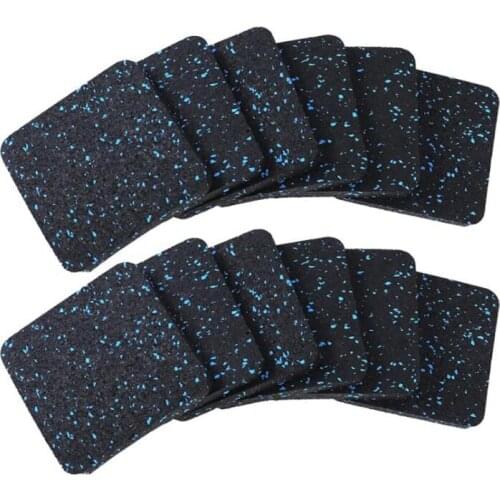 Top!-12 Pcs Treadmill Mat,Sound Insulation Cushion Thickened Home Fitness Equipment As A Fitness Mat,Sports Equipment Mats