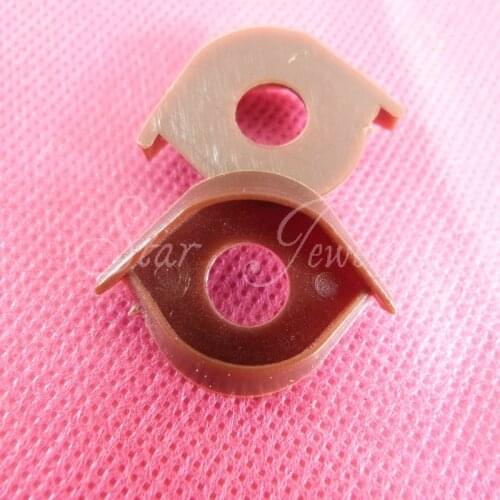 10mm brown color double toy eyelids for 10mm round safety eyes/100pcs not 100pairs