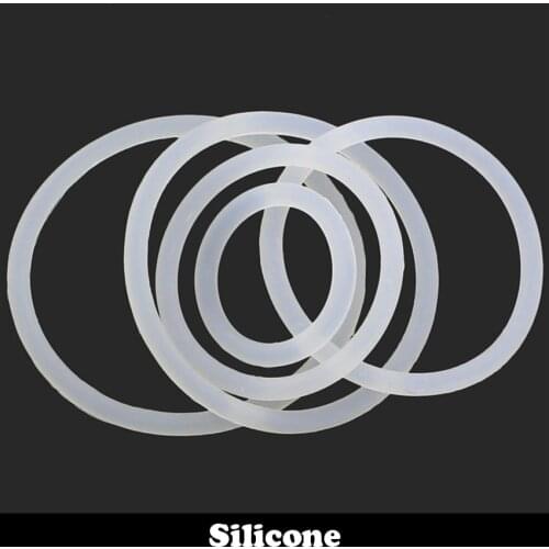 15mm 16mm 17mm 15*2 15x2 16*2 16x2 17*2 17x2 (OD*Thickness) 2mm White Waterproof Food Grade VMQ Gasket Oil Seal Silicone O Ring