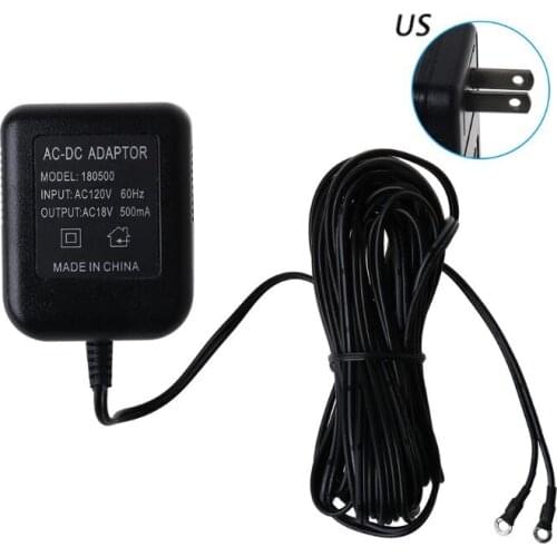 18V 18V 500mA UK/EU/US Plug Power Supply Adapter Transformer Charger for WiFi Wireless Doorbell IP Video Intercom Ring Camera
