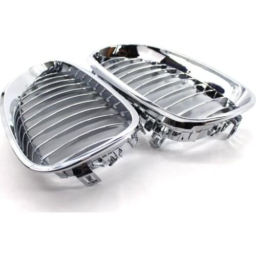 2 Pcs front grille For bmw E60 E61 grille M5 2003-2009 ABS durable grille