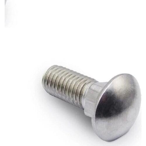 20pcs/lot DIN603 M6 M8*12/16/20/25/30/35/40/45/50 Stainless steel carriage bolt mushroom head square neck bolt