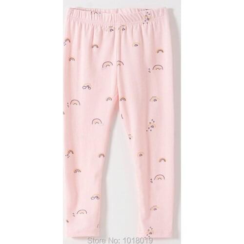 2021 Rainbown 100% Cotton Stretch Trousers Children Infant Bebe Girls Skinny Pencil Pants Baby Girl Clothes Kids Girls Leggings