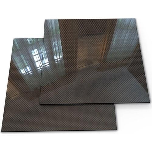 3.0-6.0MM 500mm x 600mm 100% Pure 3K Carbon Fiber Board Panel Board RC Mode Fiber High Composite Hardness Material
