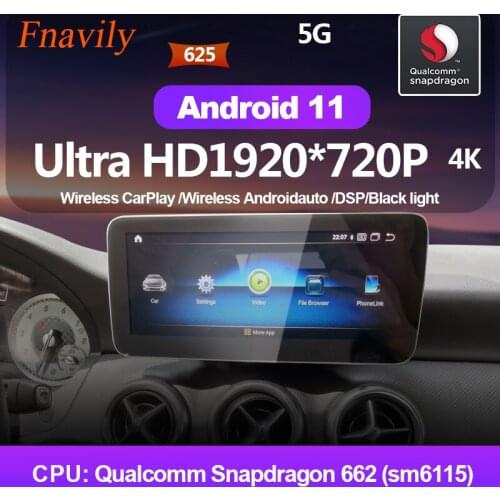 Fnavily Android 11 Car Radio For Mercedes Benz A Class W176/CLA X156 A200 A260 CLA180 CLA200 CLA250 GLA200 NTG4.5 GPS 12.3"
