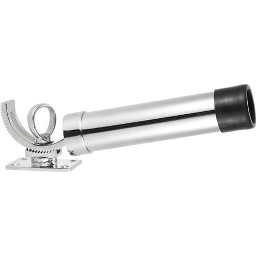 316 Stainless Steel Fishing Rod Rack Holder Adjustable Removable Deck Mount Fishing Tackle Support for Boat and Yacht Crankbaits