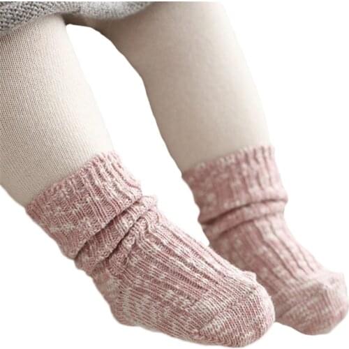 Lawadka Baby Socks For Newborn Boys Knitted Infant Baby Socks Winter Warm Baby Clothes Accessories for 0-24Month