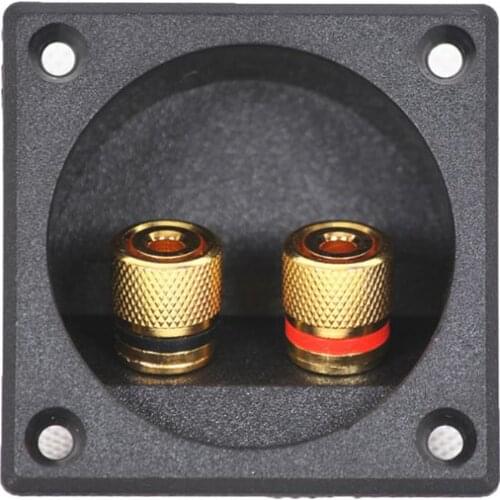 2 Way Speaker Box Terminal Binding Post Cup DIY Home Car Stereo Screw Cup Connectors Subwoofer Plugs 270B