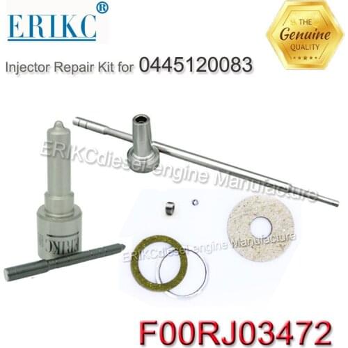 ERIKC F OOR J03 472 injector Overhaul Kits nozzle DLLA152P1690 valve F00RJ01704 FOORJ03472 for diesel fuel injector 0445120083